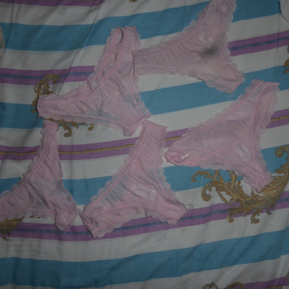 5 x String Paket S 36 38 rosa NEU