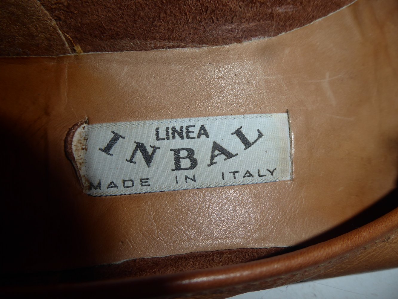 Damen LEDER Schuhe 42 corgnac braun Linea INBAL Italy Slipper Mokassin Loafer