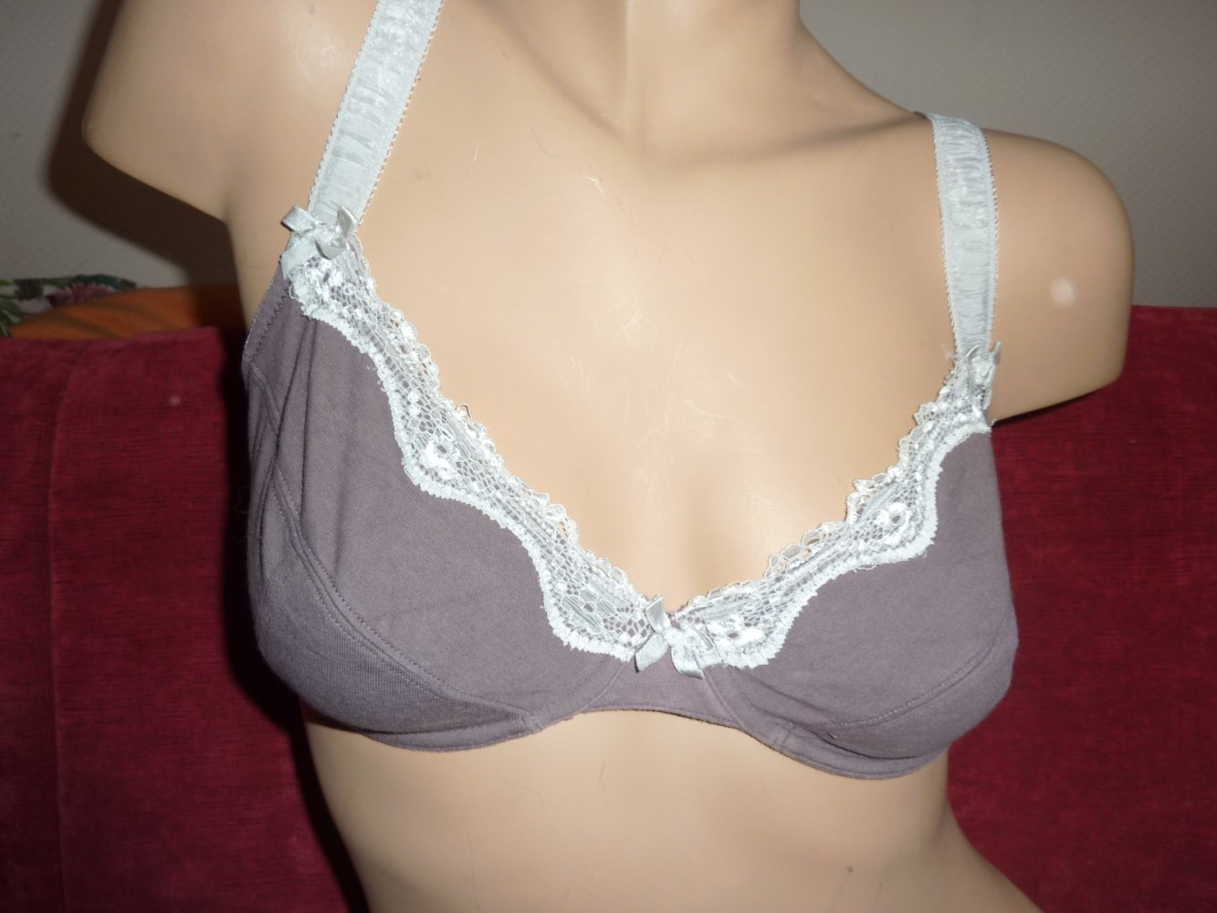 BH Gr. 75D 75 D braun creme bpc bon prix Baumwolle KEIN Push Up wie neu