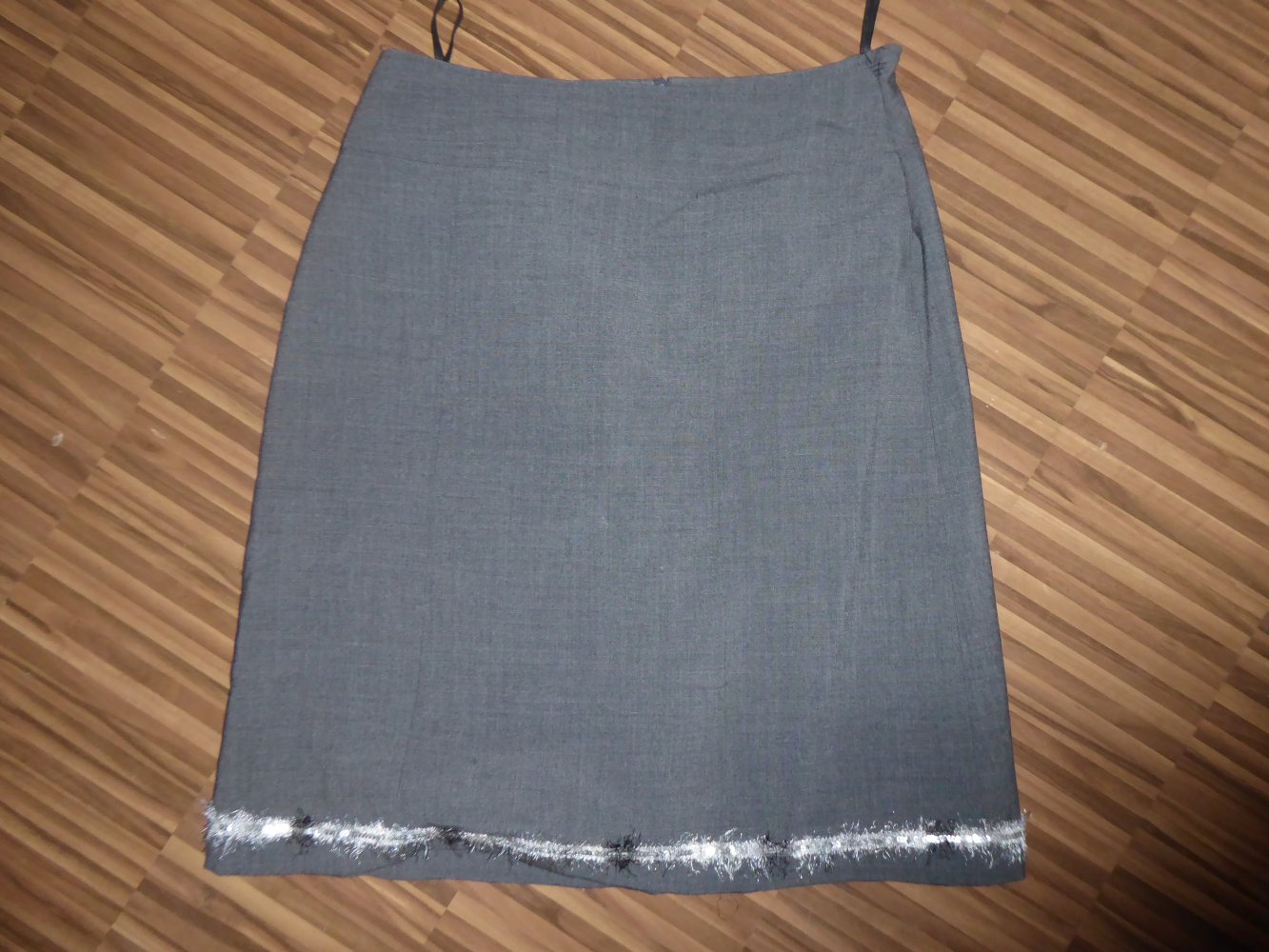 Damen Kostüm Gr. 40 M grau WollBlazer Jacke Rock KEIN ANzug 42% Wolle Wollrock Zweiteiler