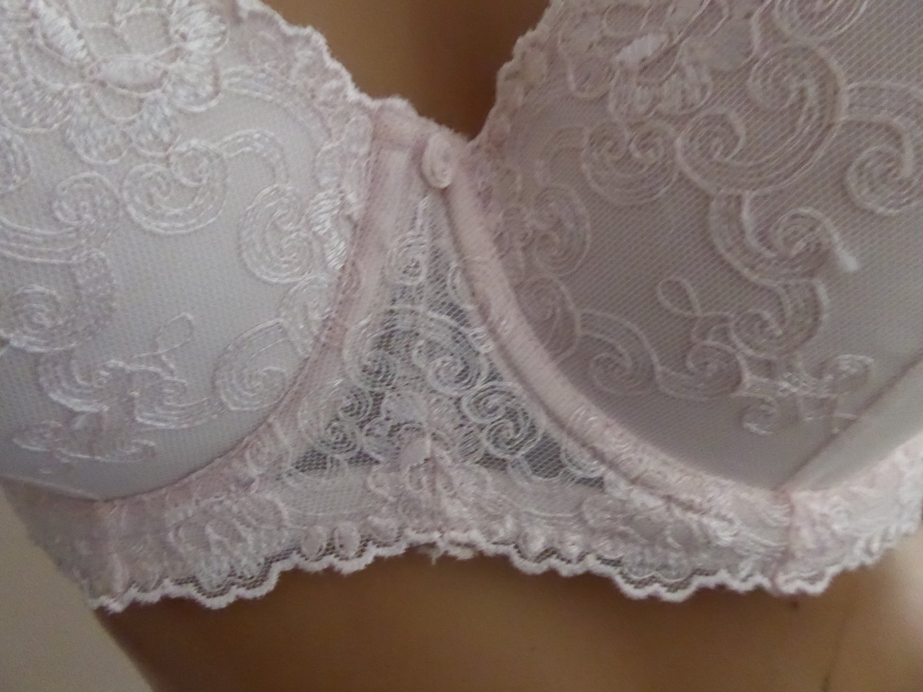 BH NEU Gr. 80D 36D rosa BügelBH Halbschale Spitze NP 34 $ traumhafte Spitze