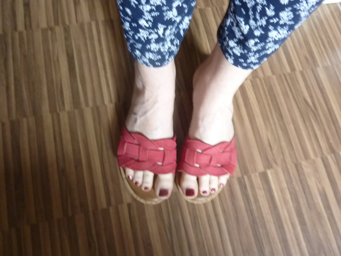 Damen Sandale LEDER 42 rot Manguun Schlappen Pantoletten Sandaletten Sommerschuhe