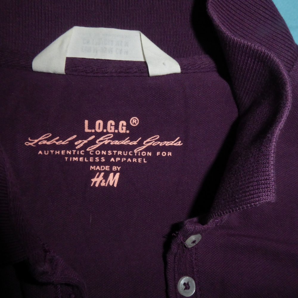 Damen Polo Shirt kurzarm M 38 40 lila L.O.G.G Baumwolle H und M neuwertig