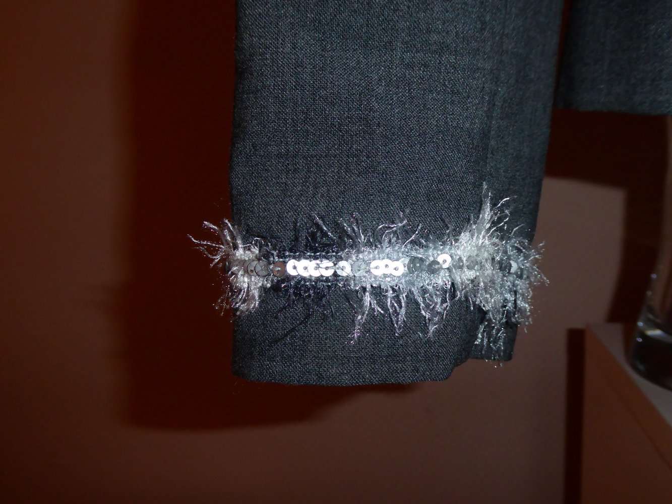 Damen Kostüm Gr. 40 M grau WollBlazer Jacke Rock KEIN ANzug 42% Wolle Wollrock Zweiteiler