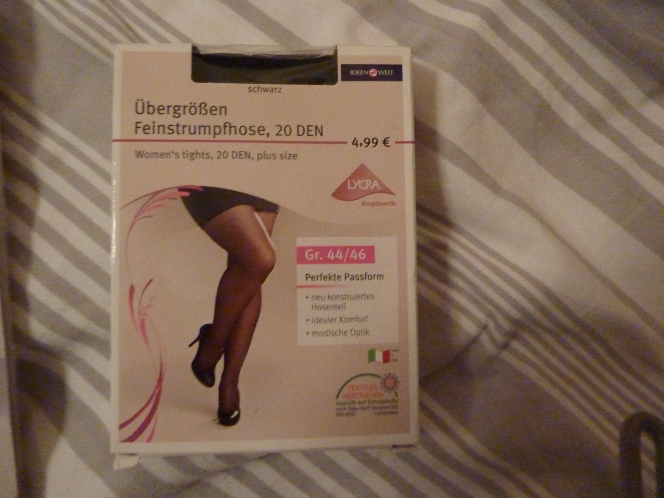 2 x Strumpfhose NEU schwarz 44 46 XL 20 fein und 80 den dickblicht Feinstrumpfhose