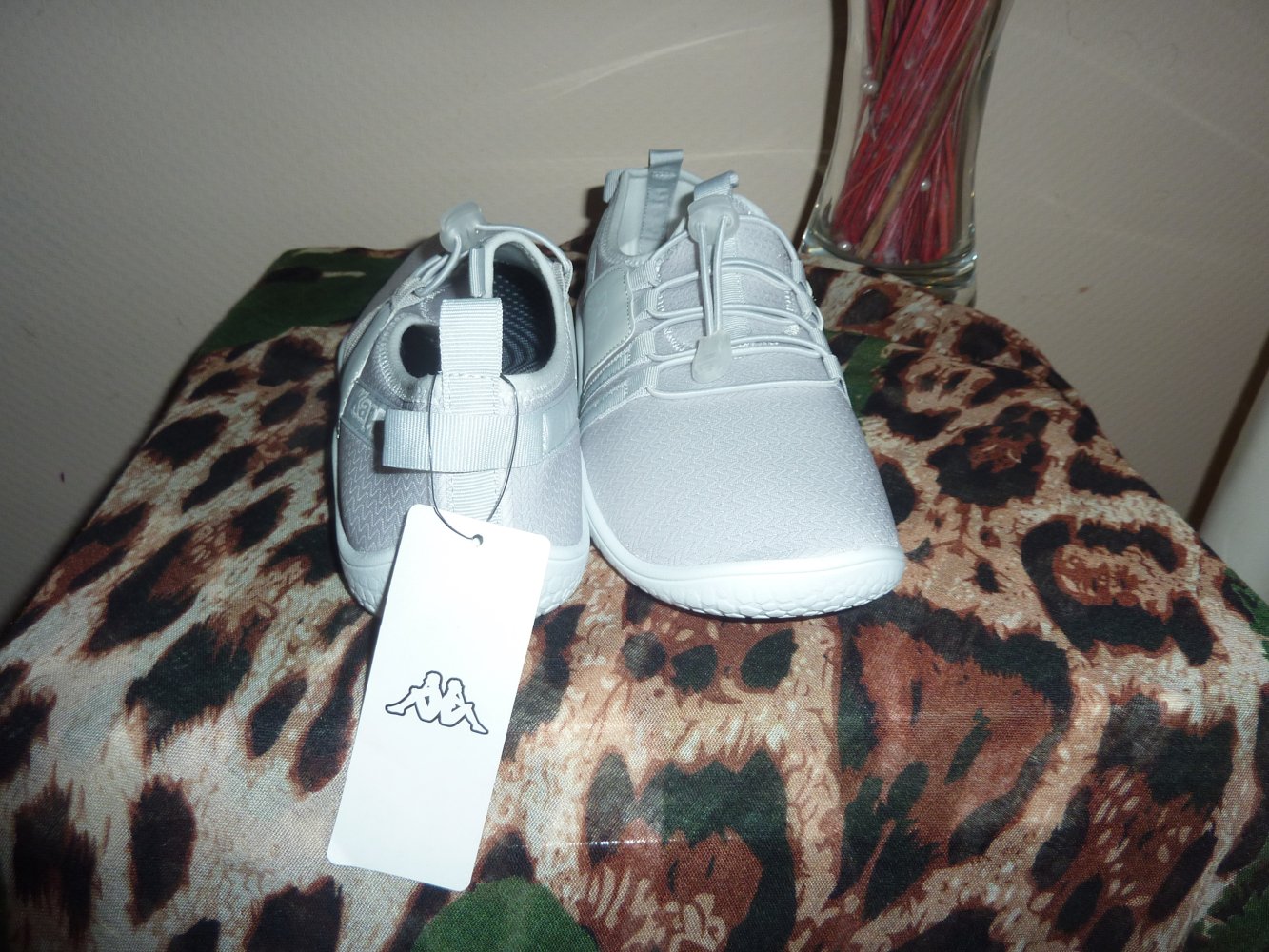 Damen Sneaker Kappa NEU 42 grau leichter Textil Trainingschuhe Sportschuhe