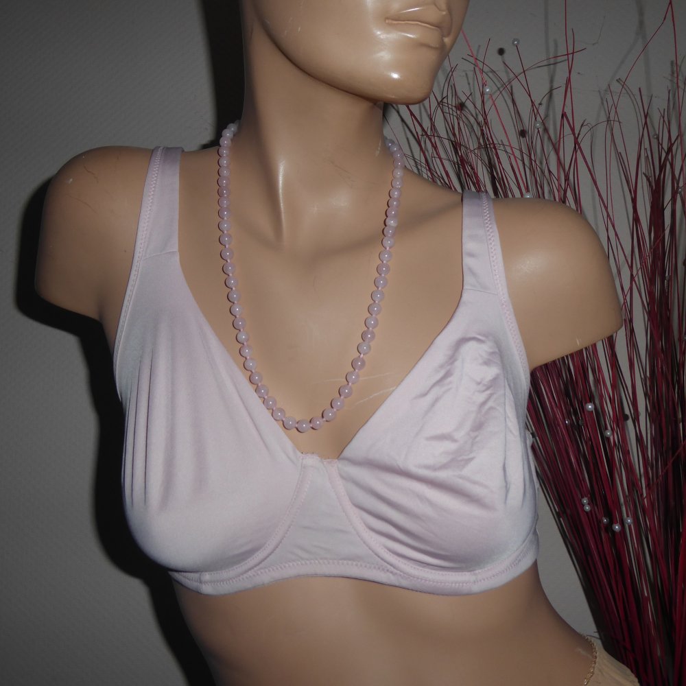 T-Shirt BH Skin to skin 80 D altrosa rosa schlicht doppellagig nicht gepusht