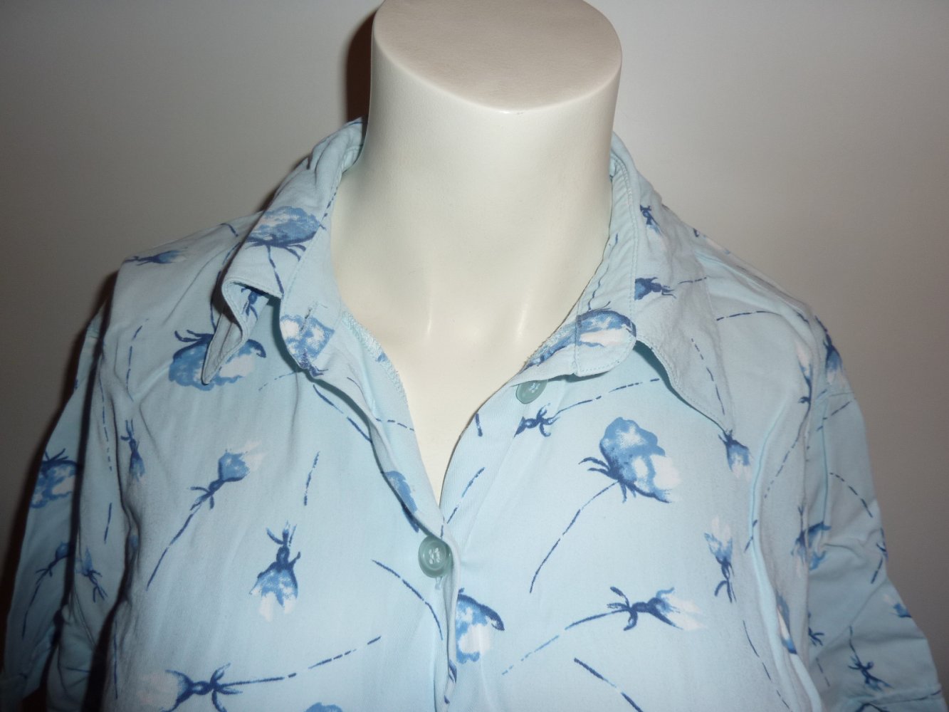  Damen Bluse Gr. 38 S MARKE Street One blau KEINE Tunika kurzarm Viskose Sommerbluse