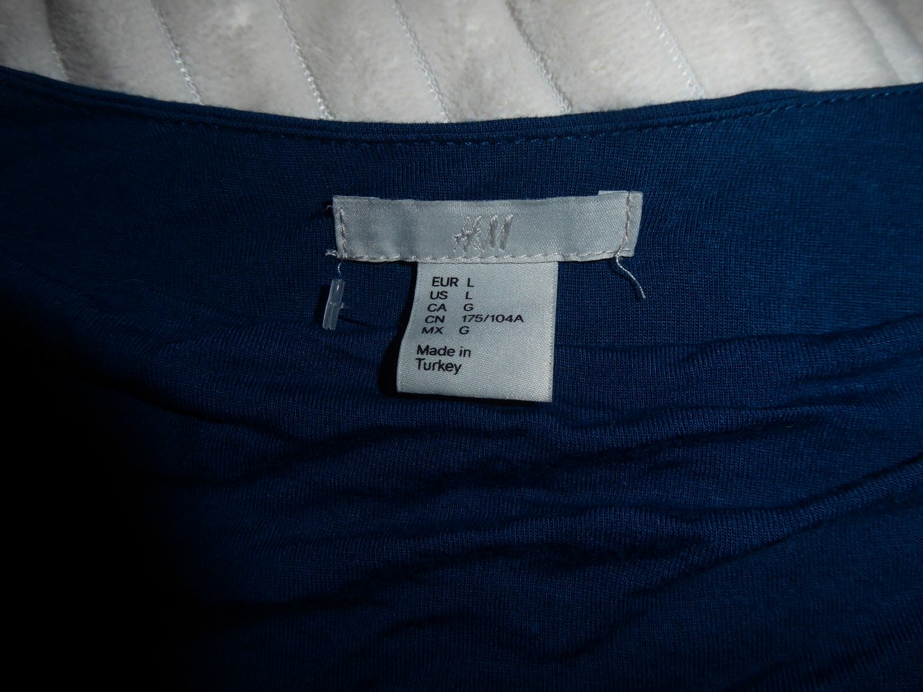 Damen Shirt Tunika L 40 42 petrol gerafft neuwertig H und M Viskose