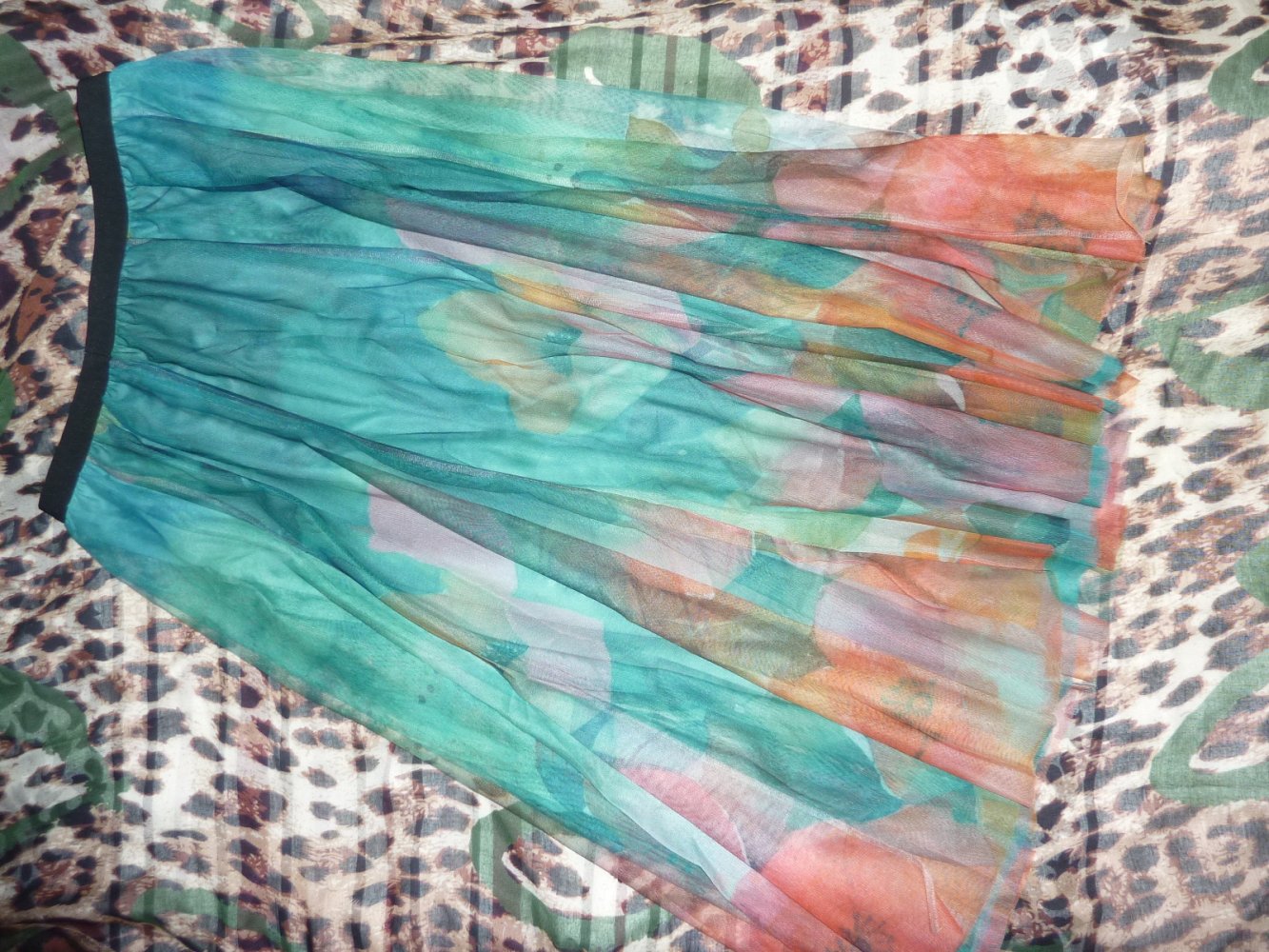 Rock lang NEU 46 48 50 52 Sommerrock Tüllrock Maxirock Abendrock mint