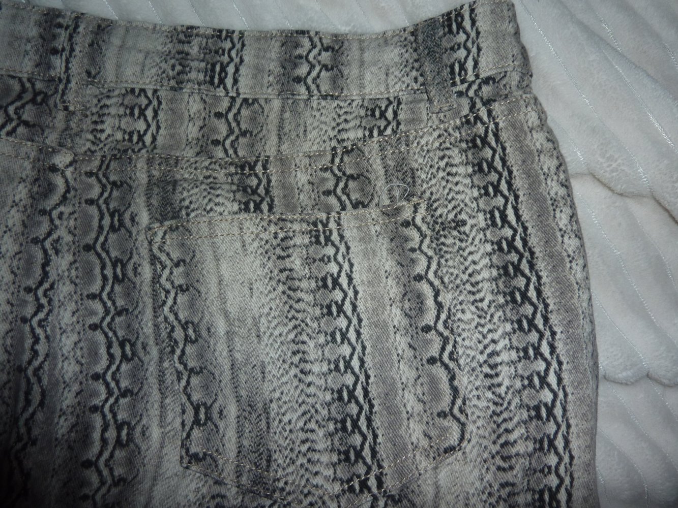 Rock NEU Jeansrock 44 XL evtl 46 beige Minirock Länge 42 cm Baumwolle