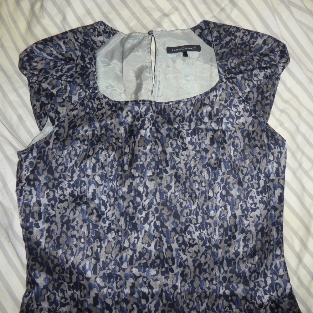 Kleid LUISA CERANO 38 S mit Seide Sommerkleid Etuikleid Coctailkleid NP 399 €