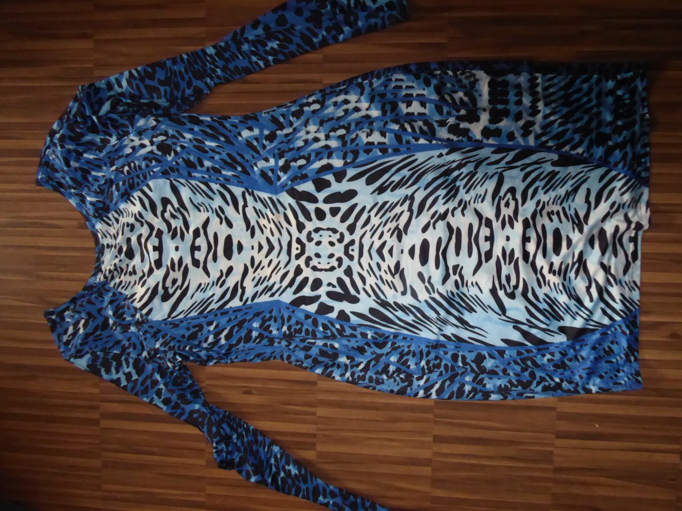 KLeid Minikleid NEU YIZOO Gr. M L 40 42 LEO LOOK blau schwarz Sommerkleid