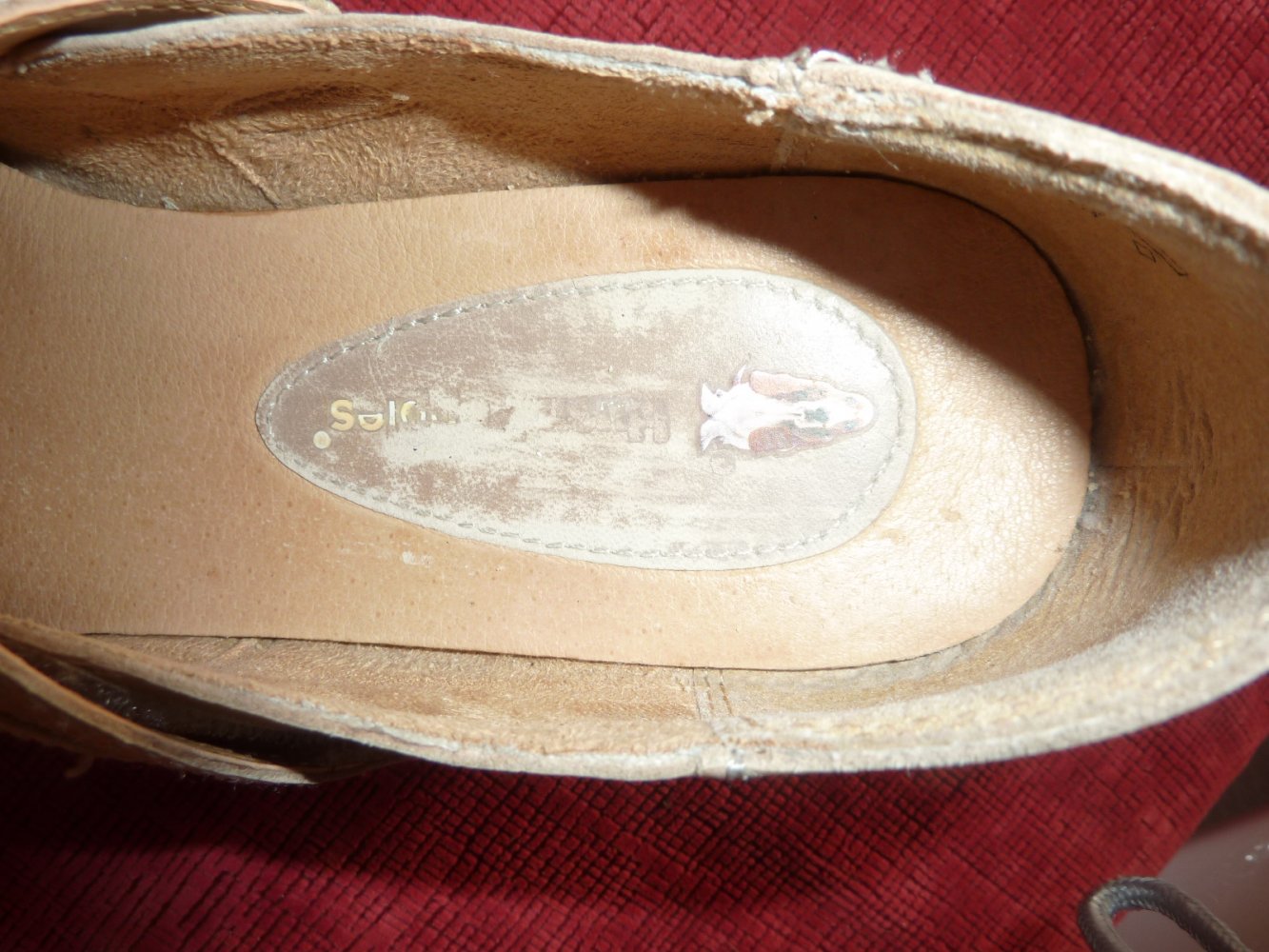 Damen Leder Schuhe Gr. 41 evtl. 41,5 Hush Puppies beige Pumps KEIN Balerina