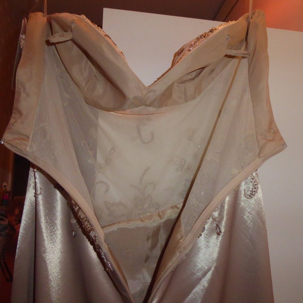 Abendkleid Brautkleid 38 cappuccino beige Standesamtkleid White Dream Ballkleid Hochzeitskleid