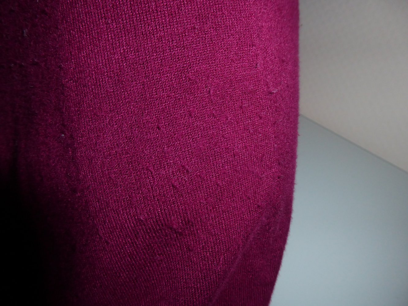 Damen Strickjacke lang L wie M 40 APANAGE weinrot Feinstrick Longjacke Cardigan