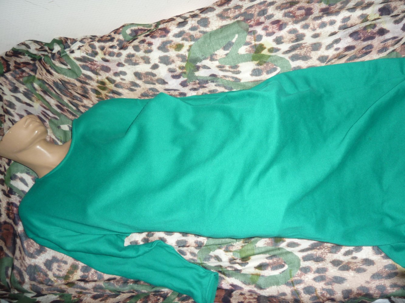 Strickkleid Kleid lang XL 42 44 46 grün Maxikleid Winterkleid Blue Horizon Winterkleid