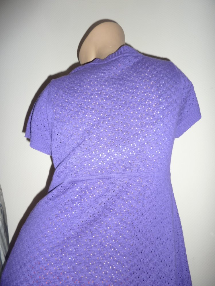 Damen Strickkleid Gr. S M L 38 40 (44) S.Oliver lila Strickweste Cardigan Kleid