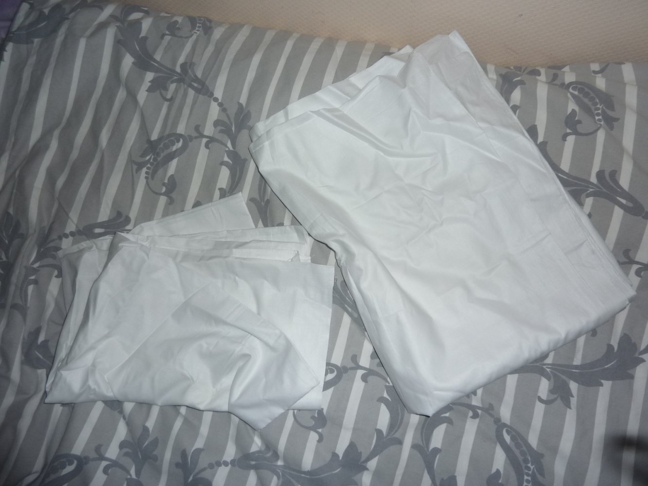 Bettwäsche NEU Bettbezug Bettlacken ohne Gummizug Baumwolle weiß weiss 150 x 202 cm evtl. Hotel