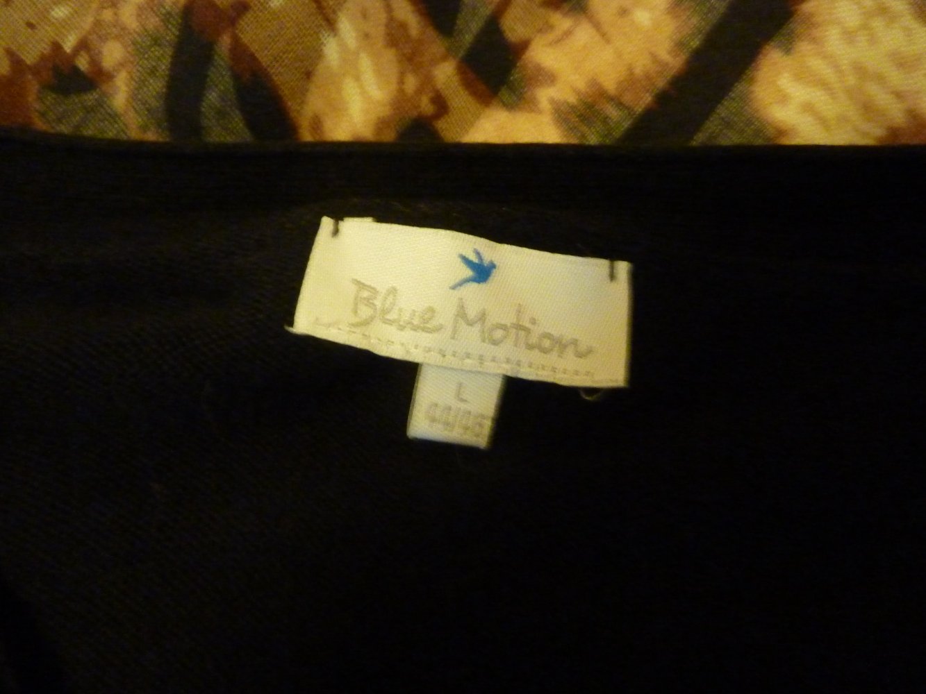 Damen Jacke Strickjacke Cardigan L 42 44 (46) schwarz Baumwolle Viskose Bleu Motion