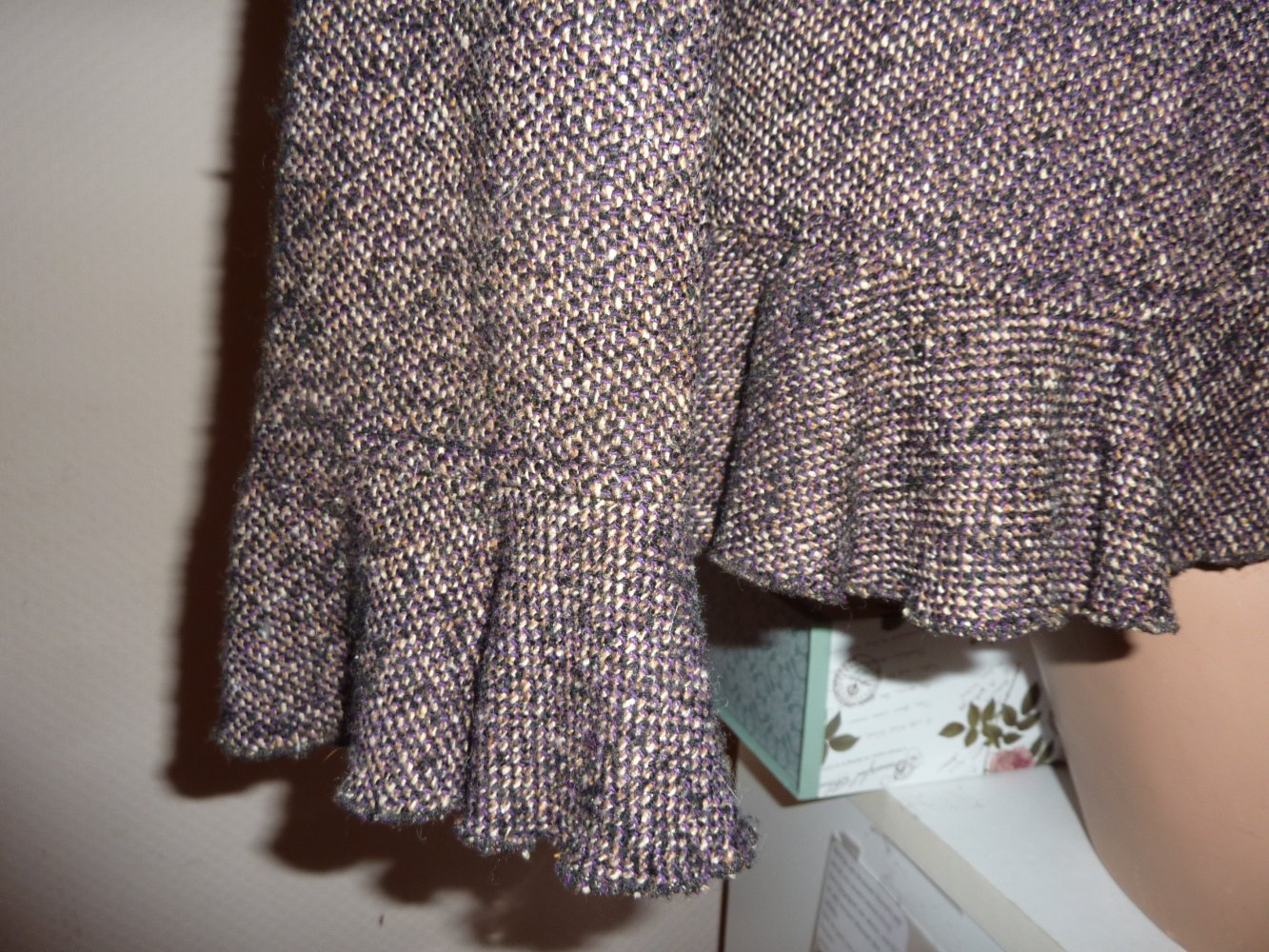 Damen Jacke 40 M Blazer braun Kurzjacke Kurzblazer mit etwas Wolle Boutique