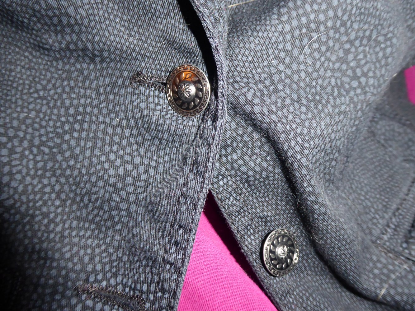 Damen Zweiteiler Weste Hose Gr. 40 42 L M schwarz anthrazit 7/8 Bermuda Combi