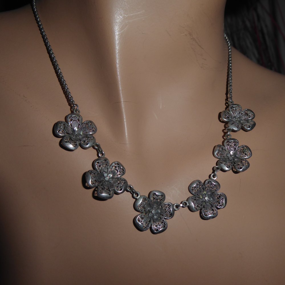 Damen Designer Colier Statement Kette Schmuck Chocker Barock evtl zu Tracht Dirndl Modeschmuck Brautschmuck 