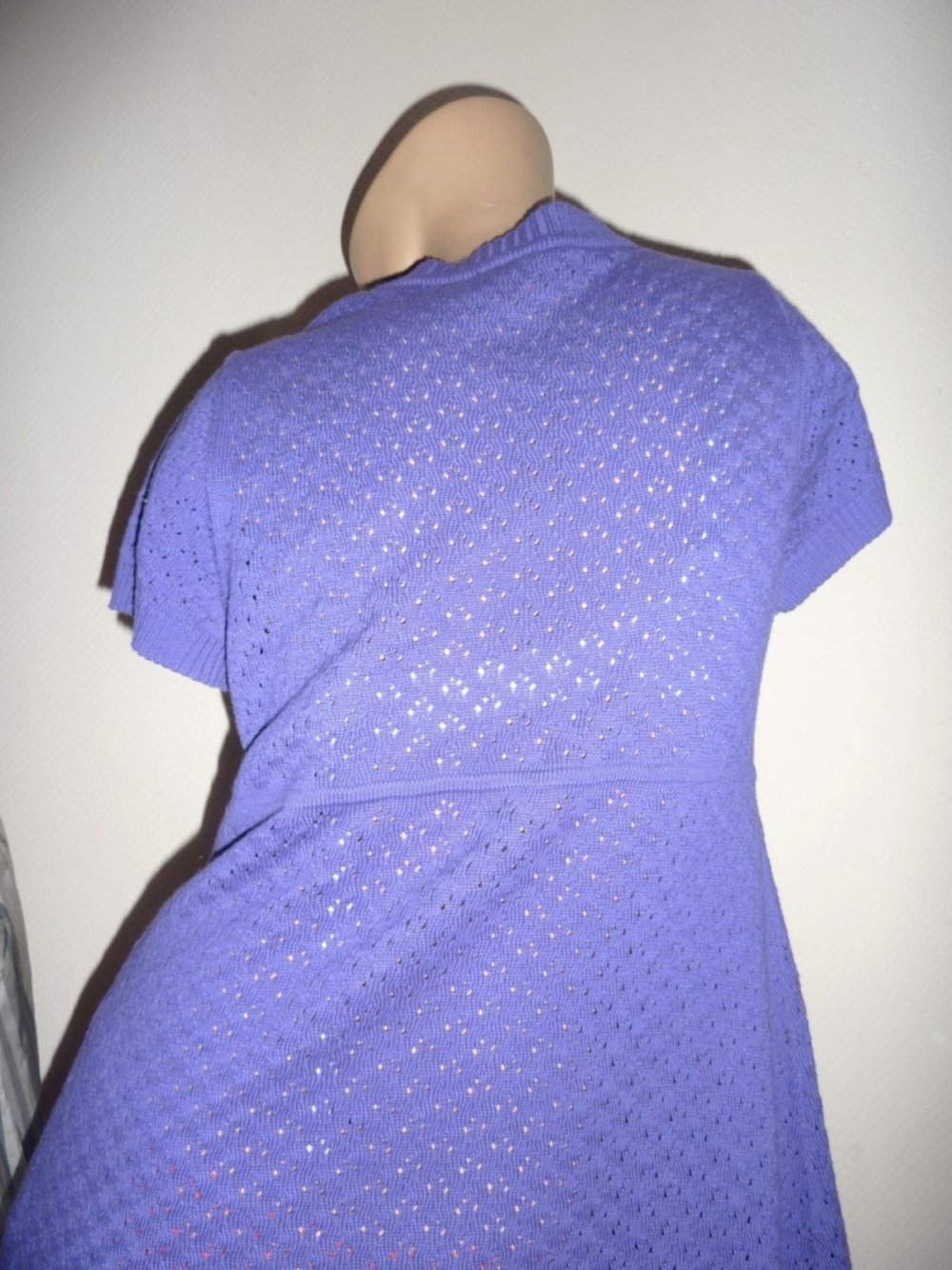 Damen Strickkleid Gr. S M L 38 40 (44) S.Oliver lila Strickweste Cardigan Kleid