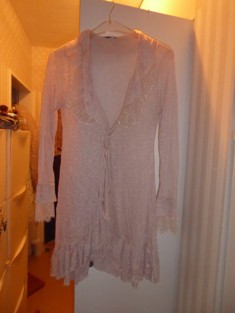 Sommer Cardigan Leichte Jacke Sun Light S M 36 38 40 rose rosa Bluse Feinstrick Strickjacke