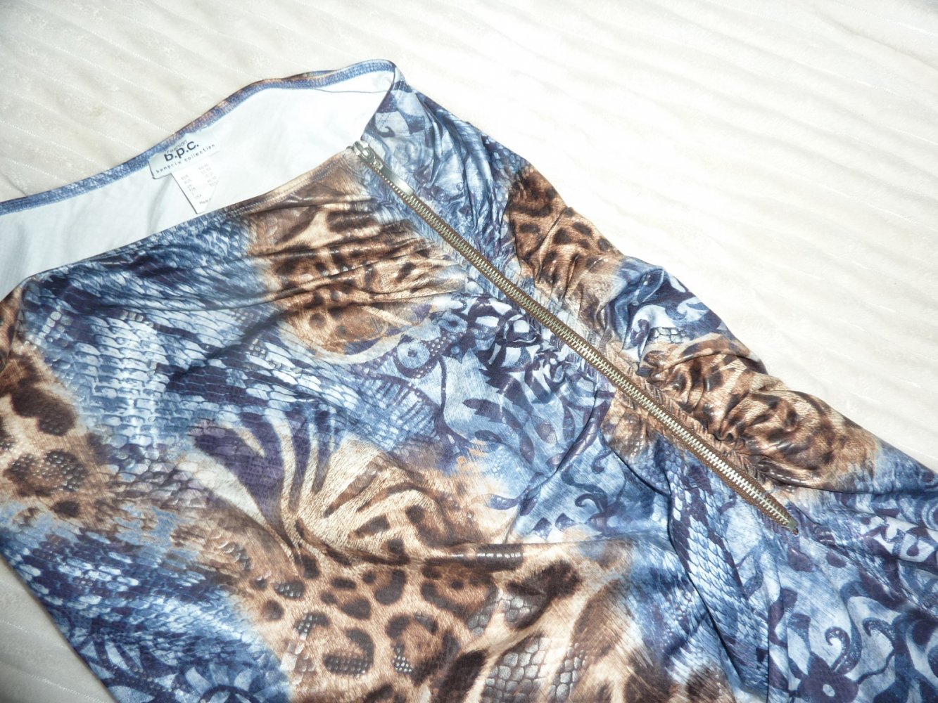 Kleid NEU 44 46 XL Minikleid Sommerkleid Stretchkleid Coctailkleid Kofferkleid blau braun