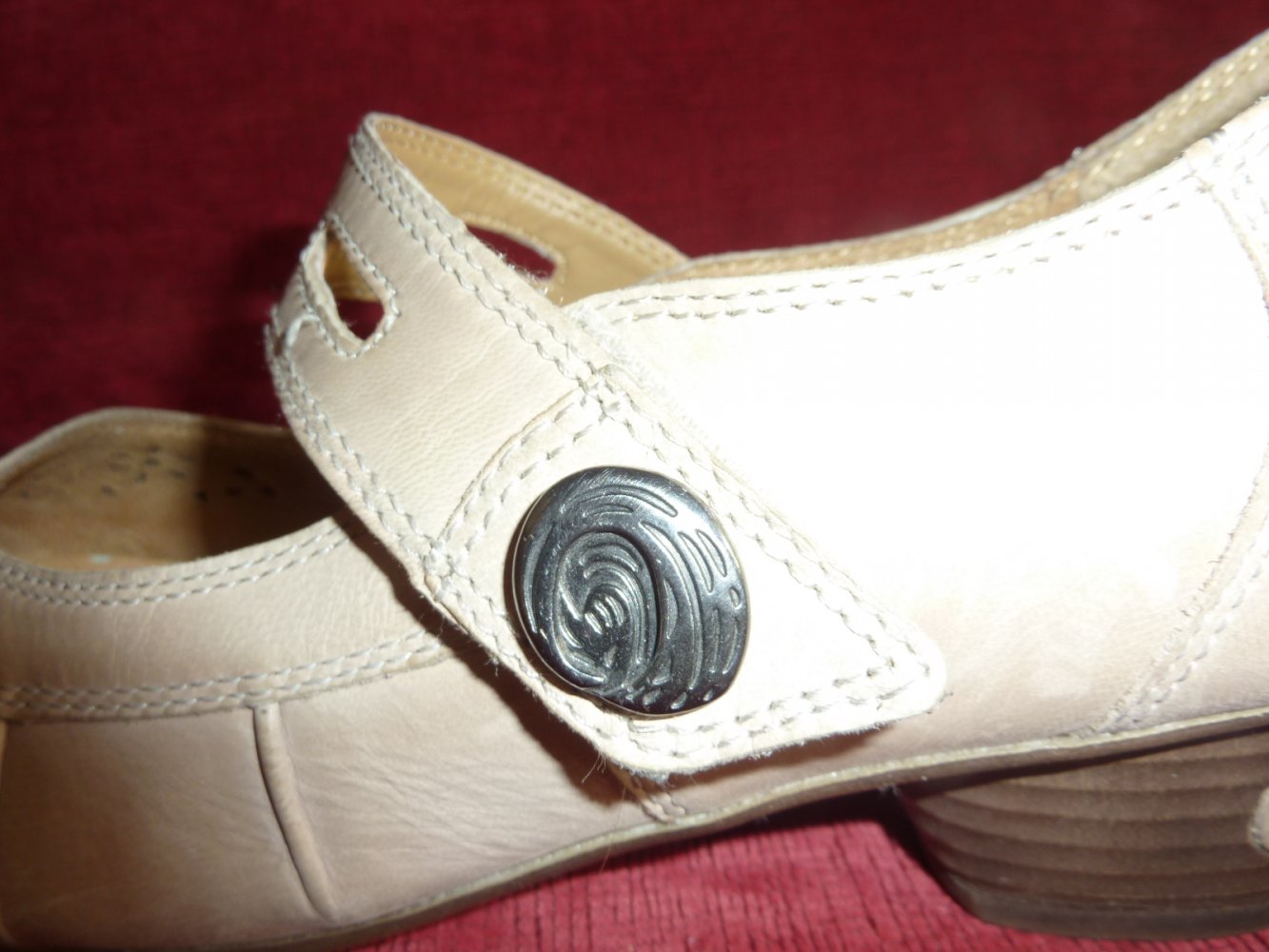 Damen Leder Schuhe Gr. 41 evtl. 41,5 Hush Puppies beige Pumps KEIN Balerina