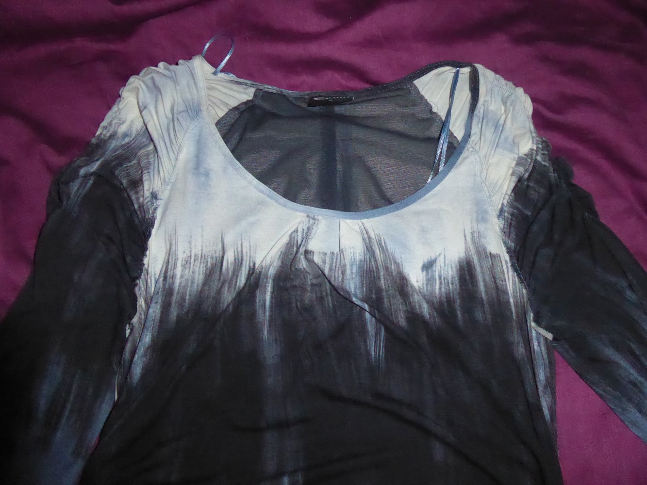 Kleid expresso 40 42 Sommerkleid Coctailkleid blau anthrazit Strech Viskose