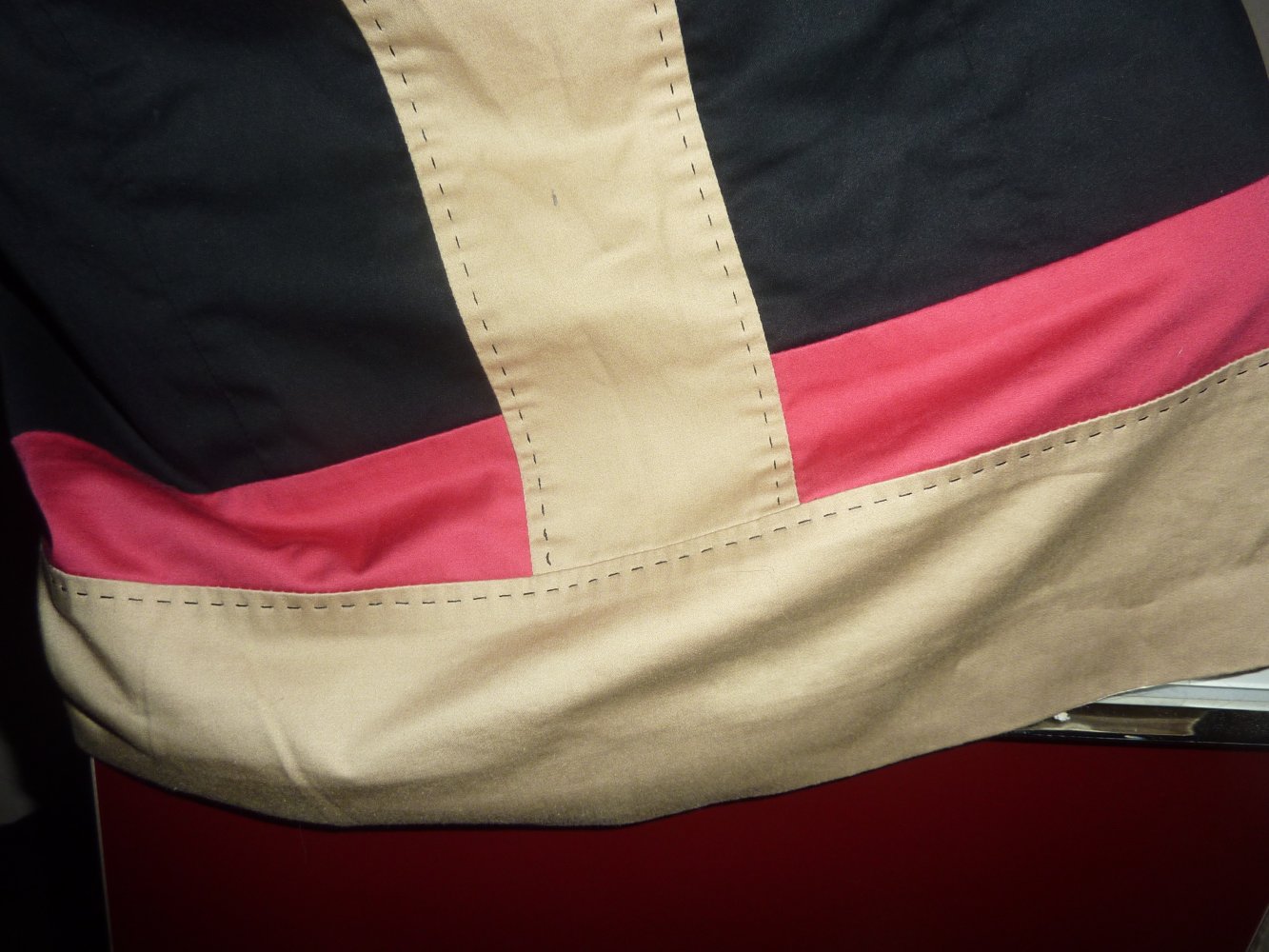 KLeid S 36 S.Oliver NEUwertig schwarz beige Etuikleid Coctailkleid Sommerkleid Baumwolle