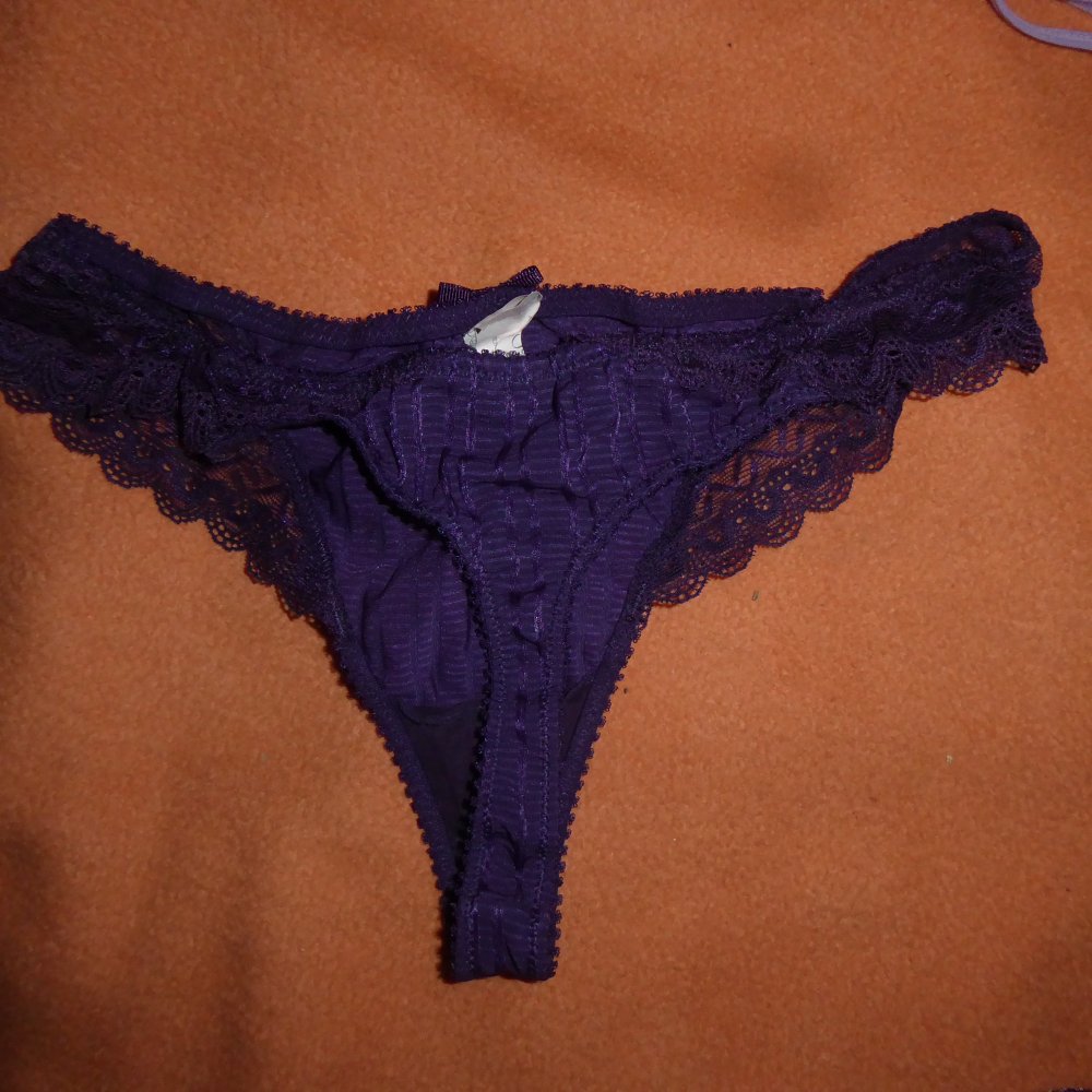 3 x Damen String Tanga lila flieder S 36 38 Lingerie Designers