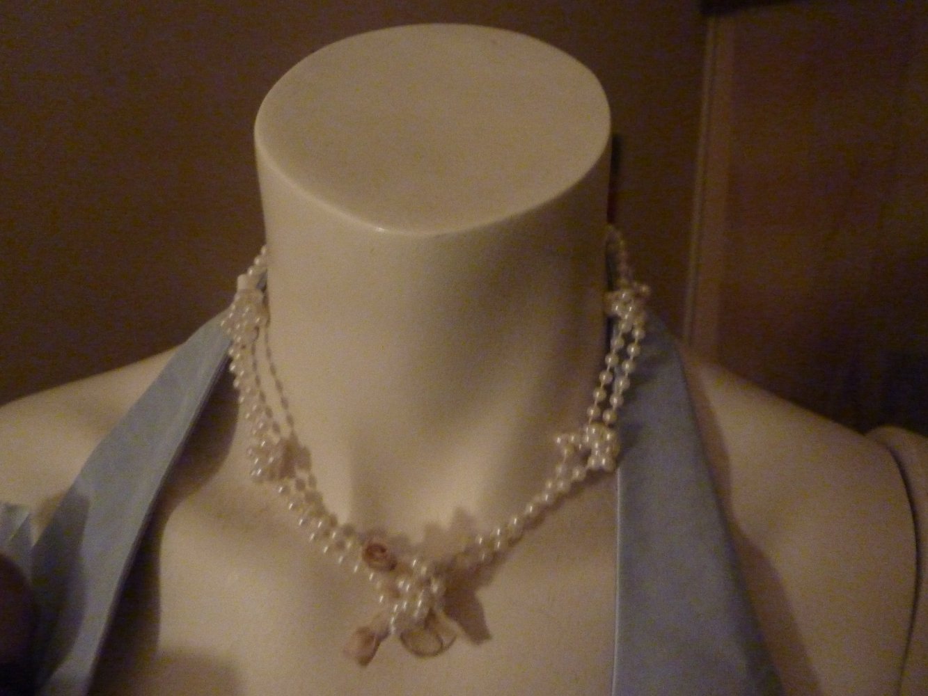 Kette Halskette NEU Brautschmuck Hochzeitsschmuck NP 59 € Perlenkette modern c