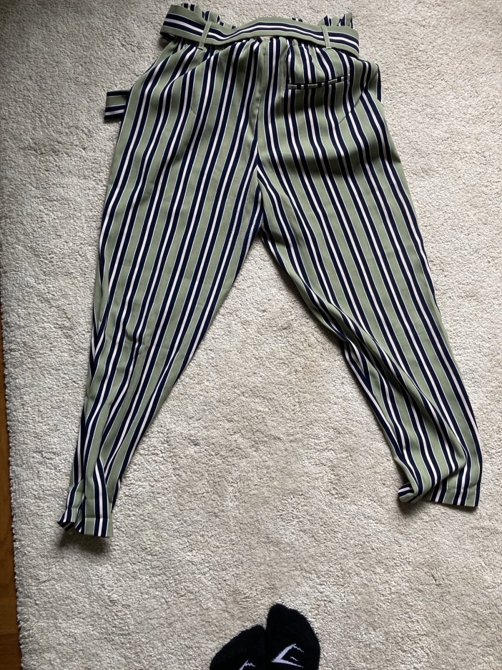 Stoffhose gestreift 