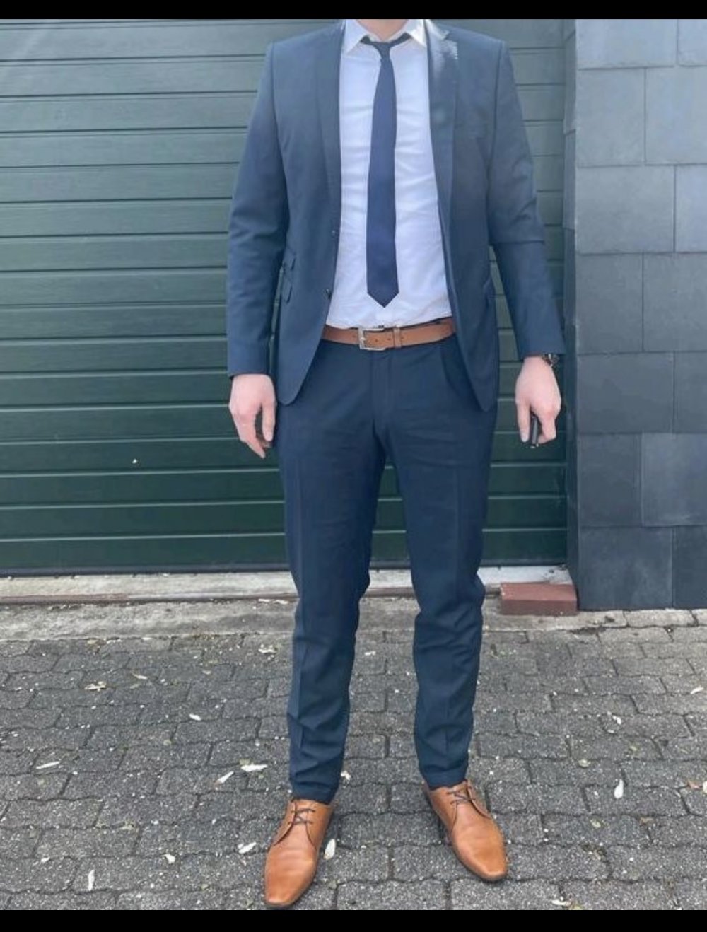 Anzug Hose Jacket blau Größe 106