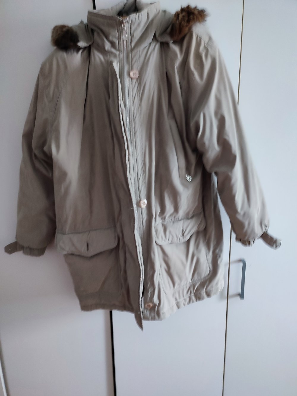 Winterjacke, lang und warm