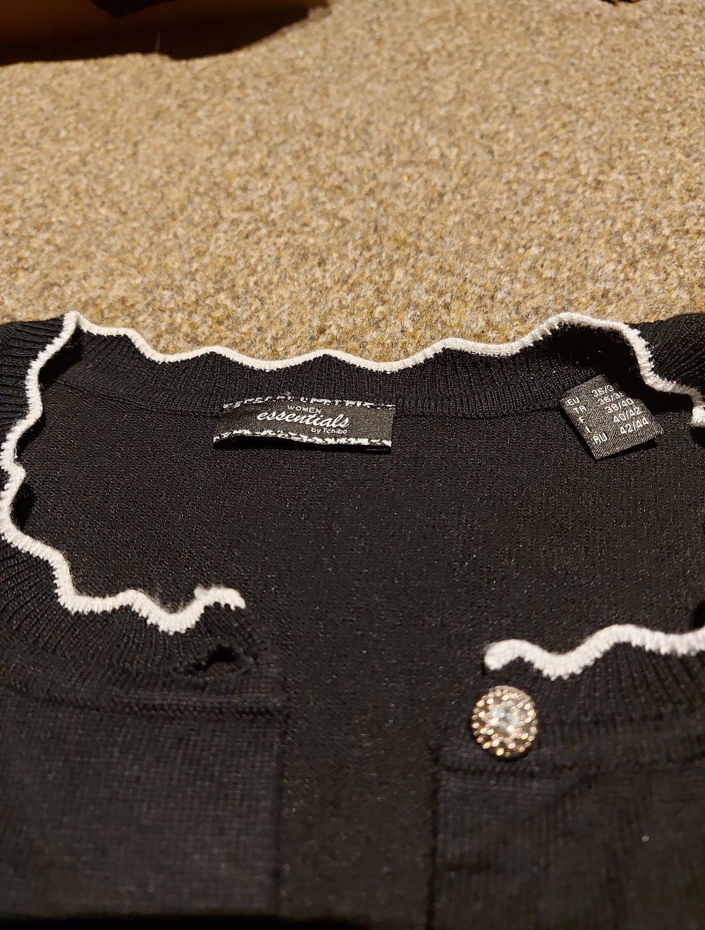 Strickjacke schwarz Gr. 36/38 Tchibo