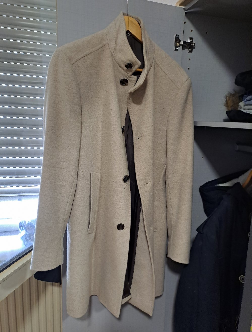 Joop Herrenmante Seide Cashmere Gr.L Neuwertig