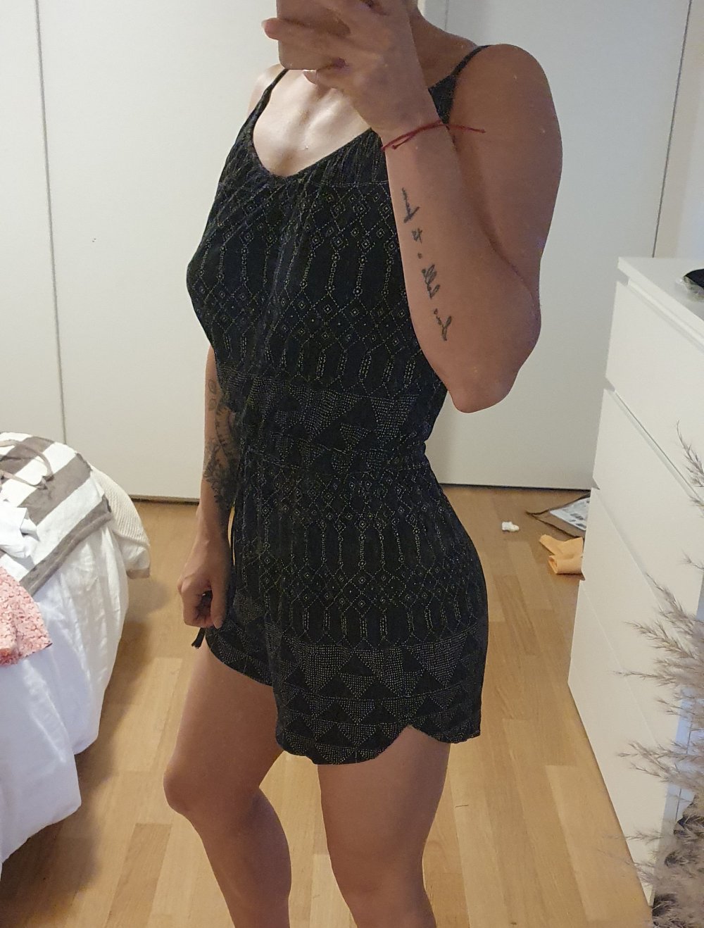 Jumpsuit kurz mit Schnürrung