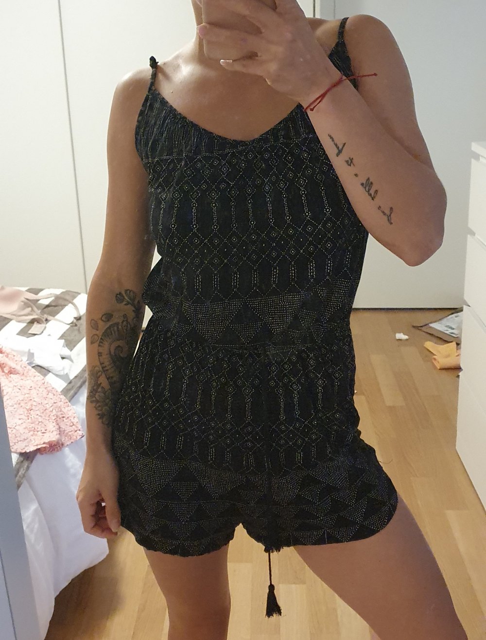 Jumpsuit kurz mit Schnürrung