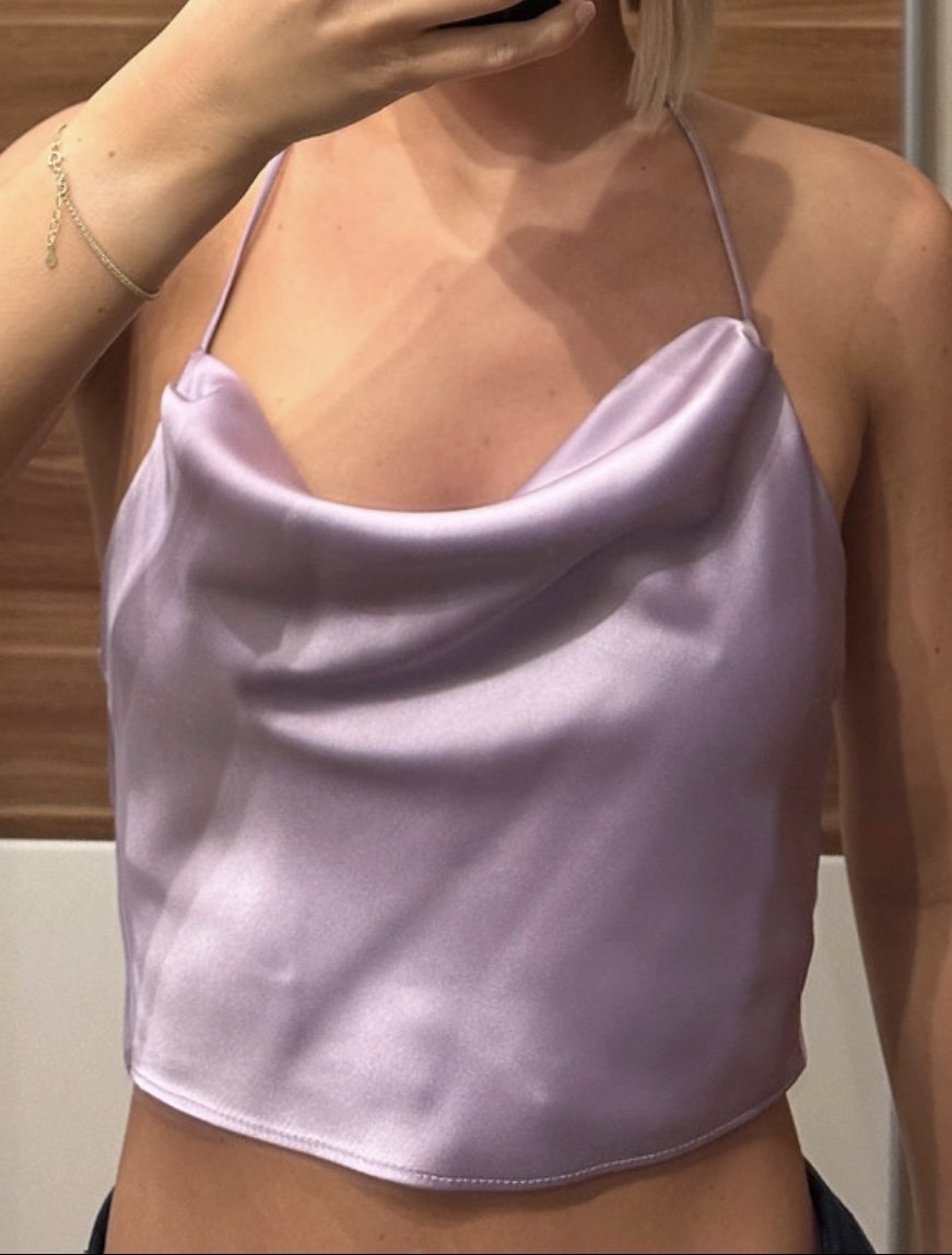 fliederfarbenes Top