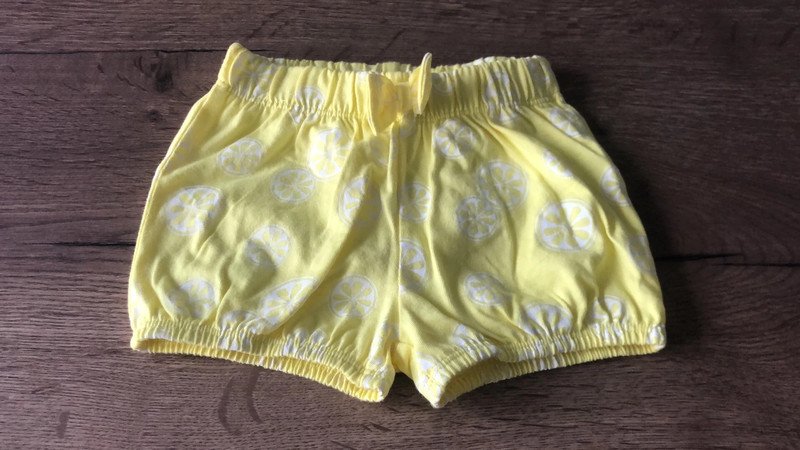 Kurze Shorts - Zitronen Motiv