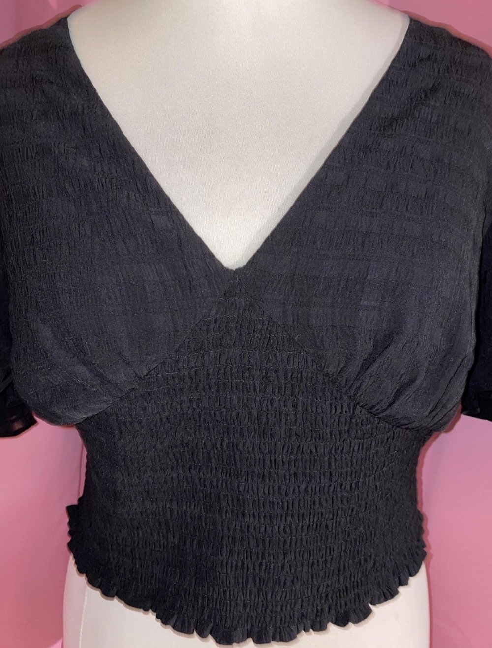 Oberteil mit Puffärmeln , Größe 42