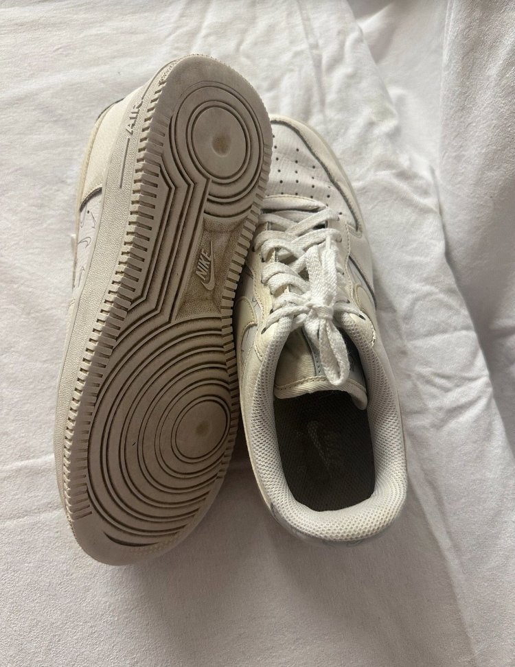 Nike Air Force Mini Checks Sail Pure Platinum, Größe 40,5