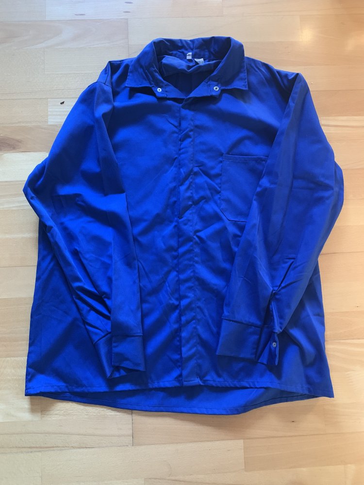 Herrenhemd/Arbeitshemd blau, Größe 43