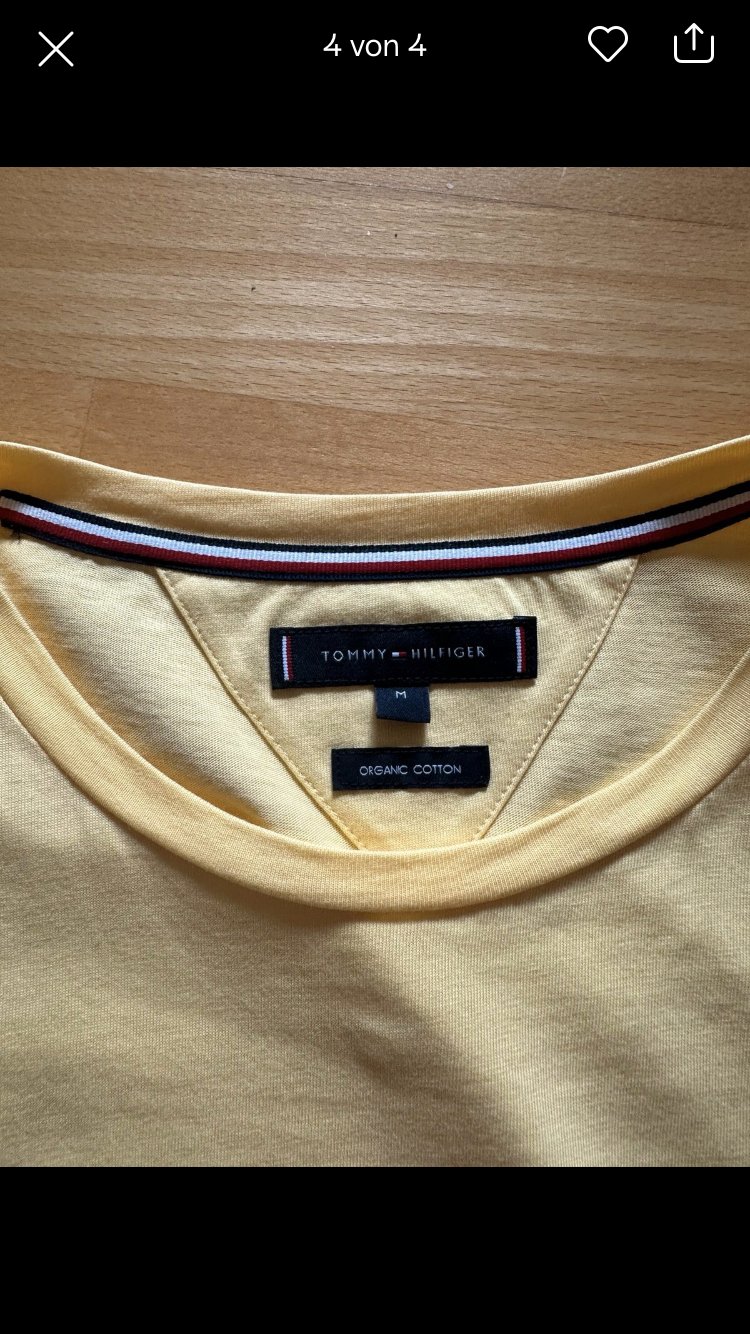 Tommy Hilfinger T-Shirt gelb, Größe M