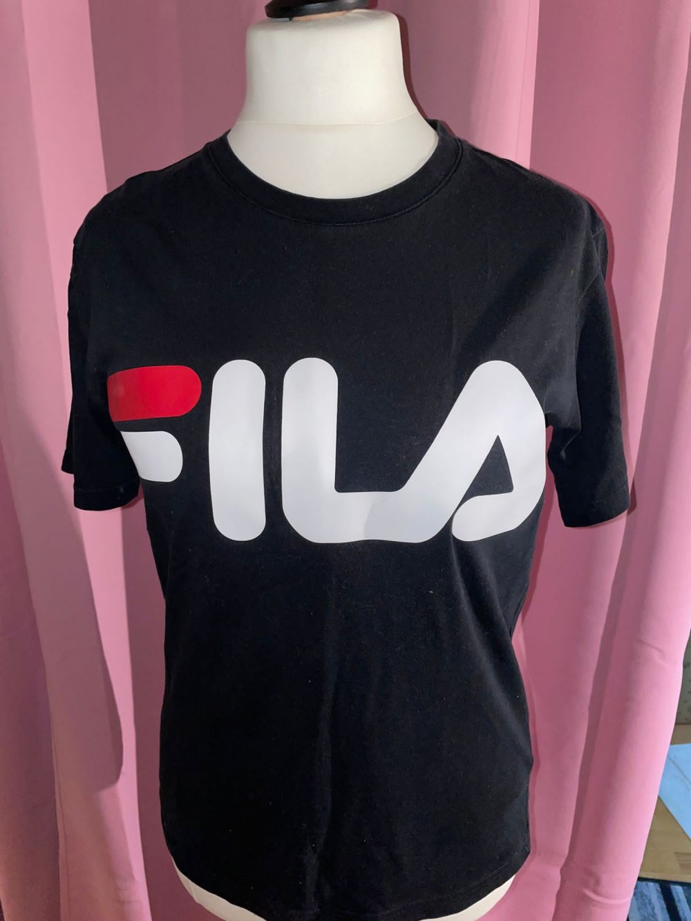 Fila T-Shirt schwarz, Größe S