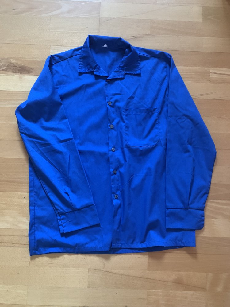 Herrenhemd/Arbeitshemd blau, Größe 43